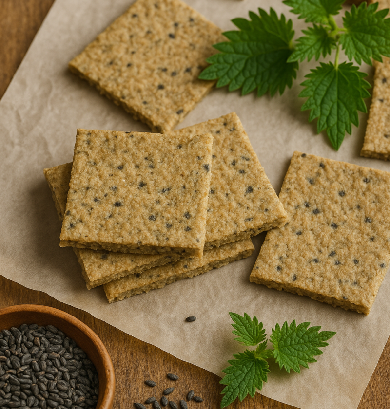 Brandnetel pittencrackers recept
