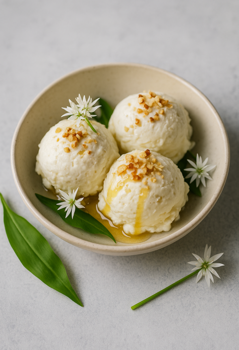 Daslook Roomijs met Honing & Noten recept