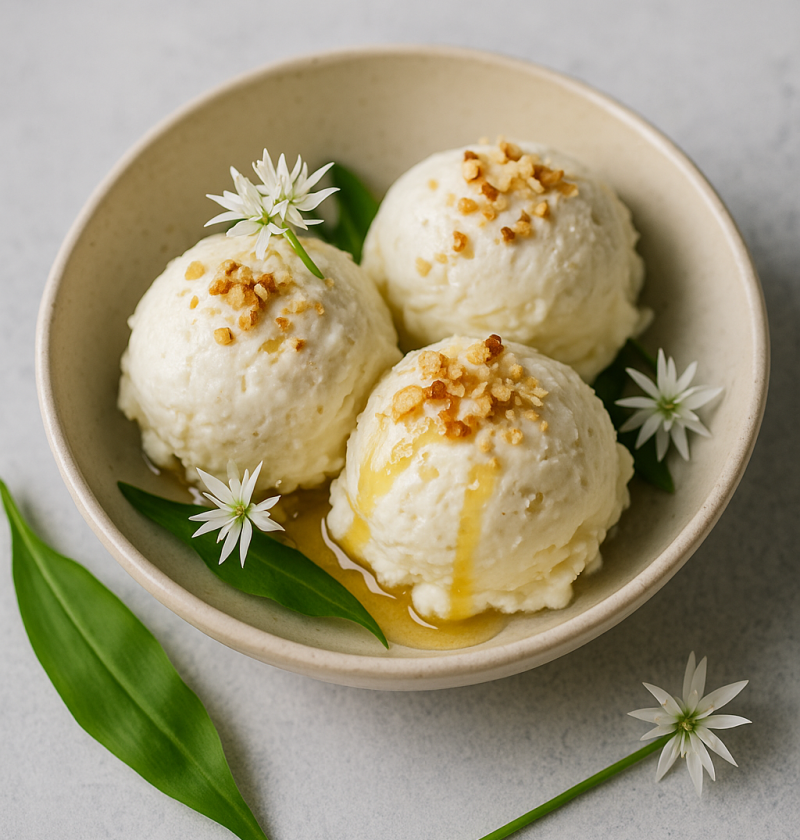 Daslook Roomijs met Honing & Noten recept