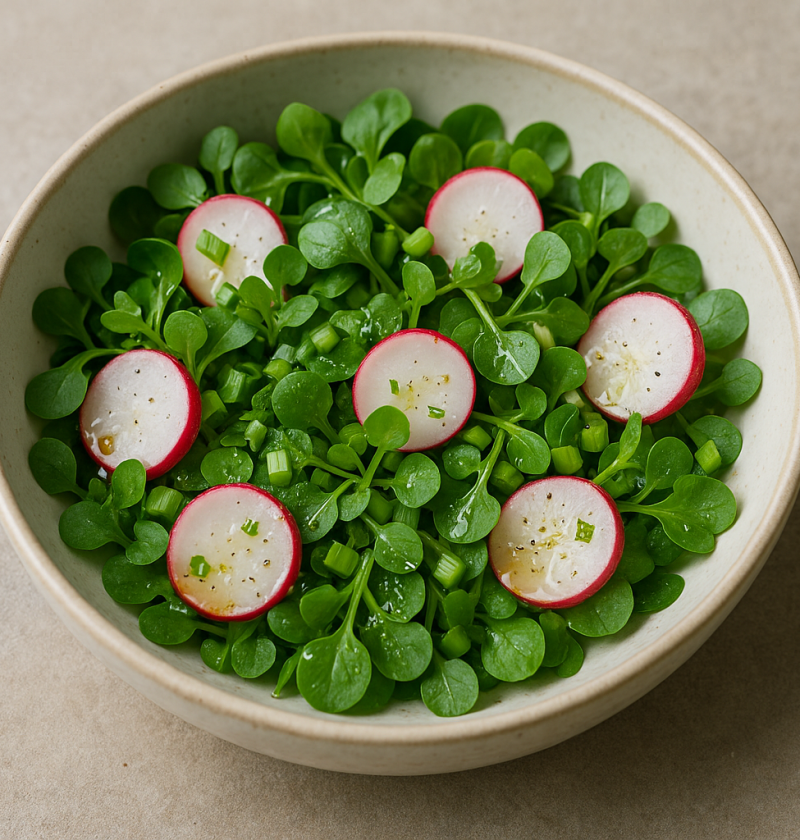 Kleine veldkers salade