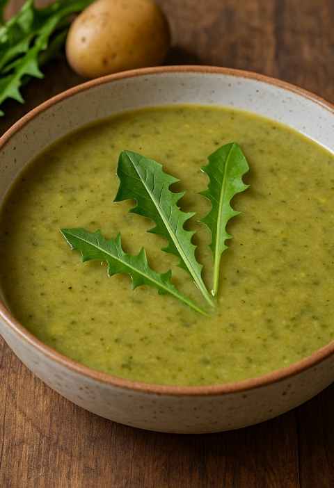 Paardenbloemblad-soep recept