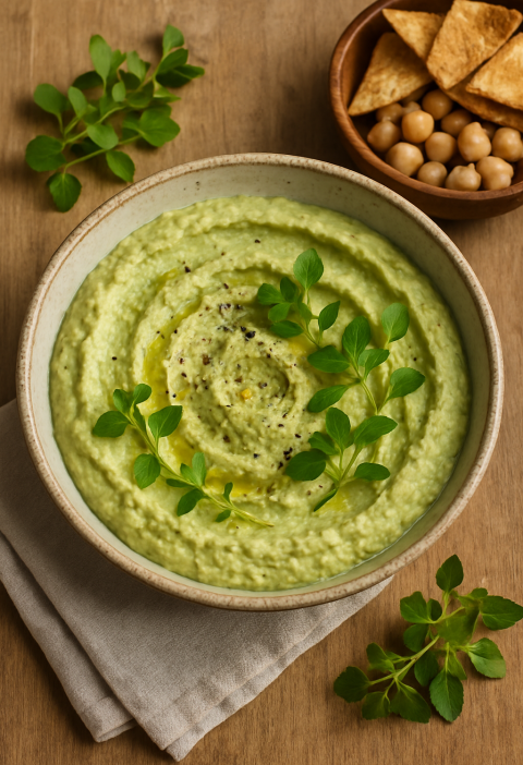 Vogelmuur hummus dip recept