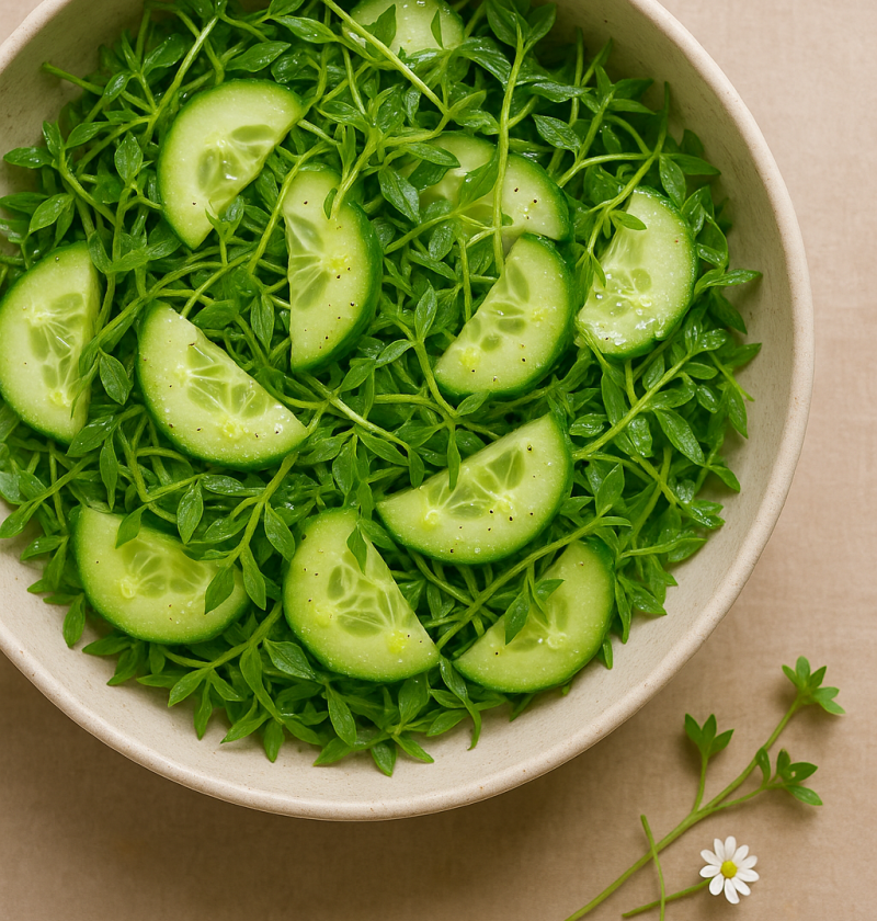 Vogelmuur salade recept