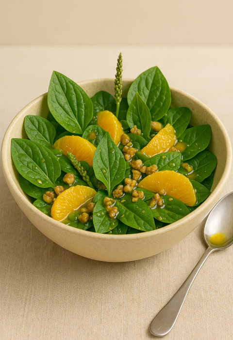 Weegbree salade recept