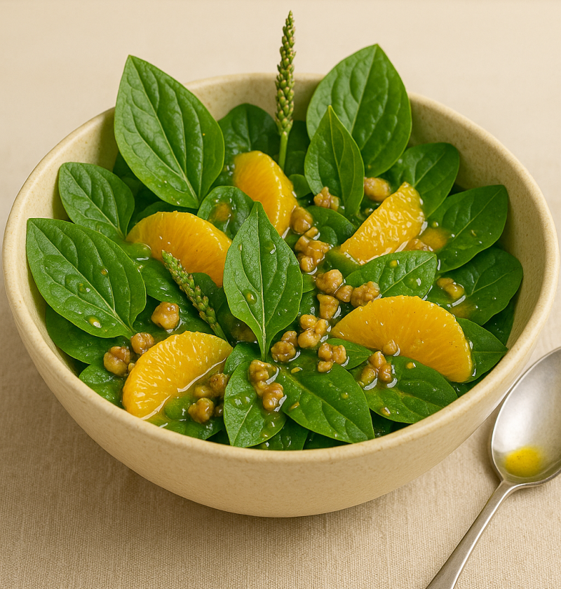 Weegbree salade recept