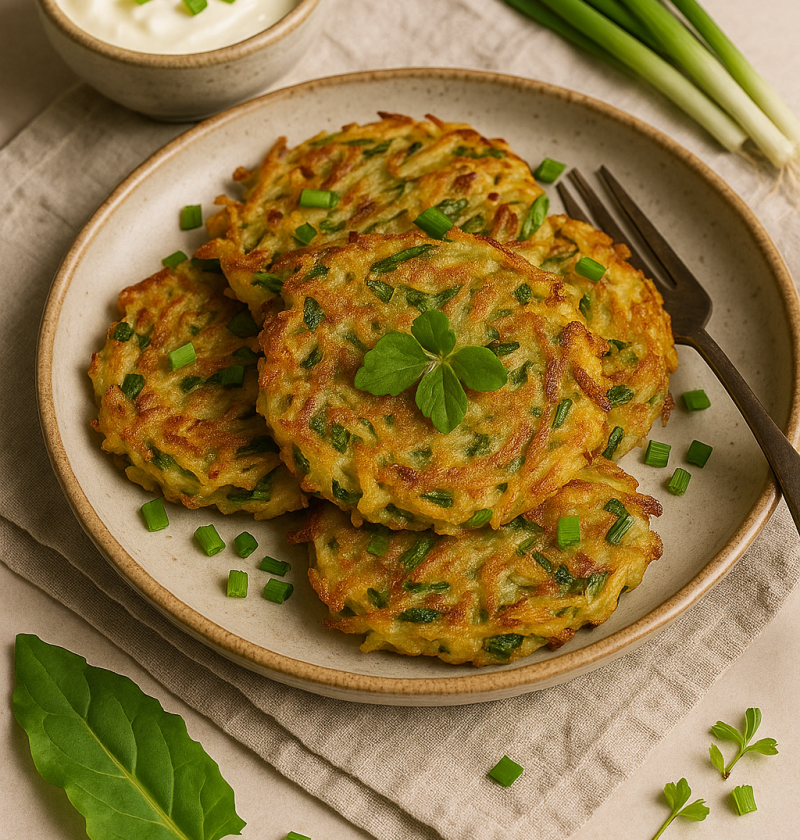 Zuring & Aardappel Rösti met Lente-ui
