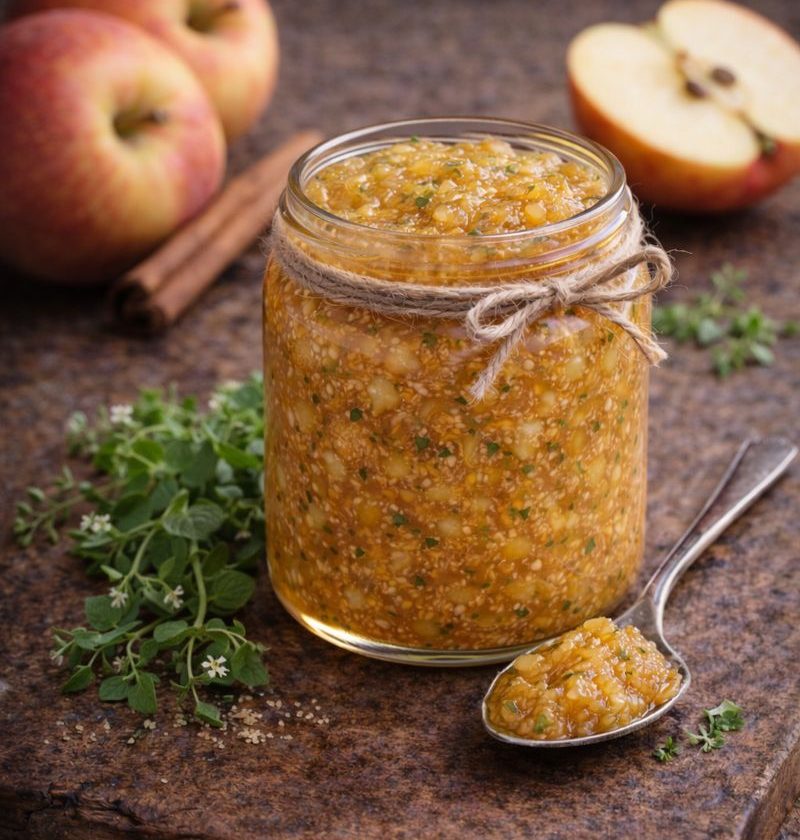 Appel-kaneeljam met vogelmuur