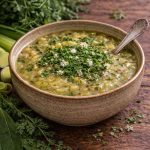 Weegbree–champignonsoep