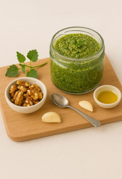 Hondsdraf-walnootpesto