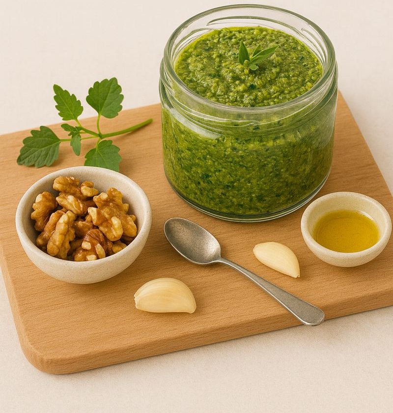 Hondsdraf-walnootpesto