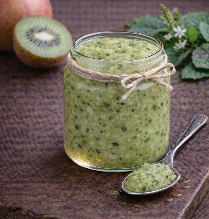 Kiwi–appel–citroenmelissejam