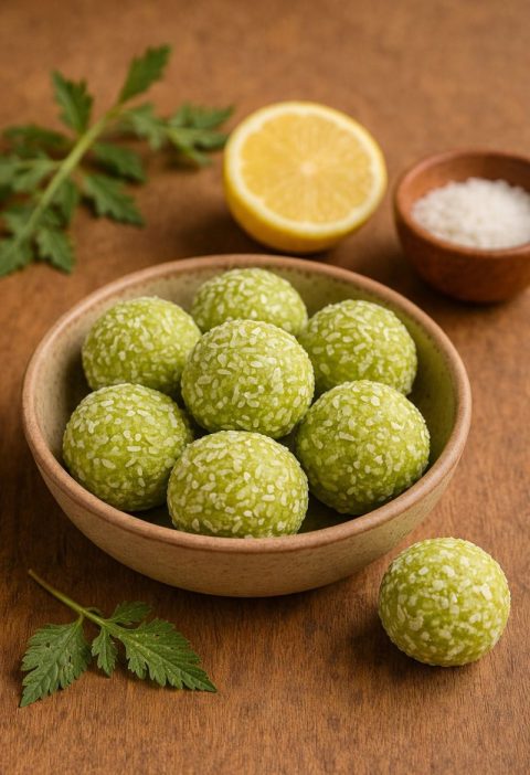 Kleefkruid-citroen energy balls