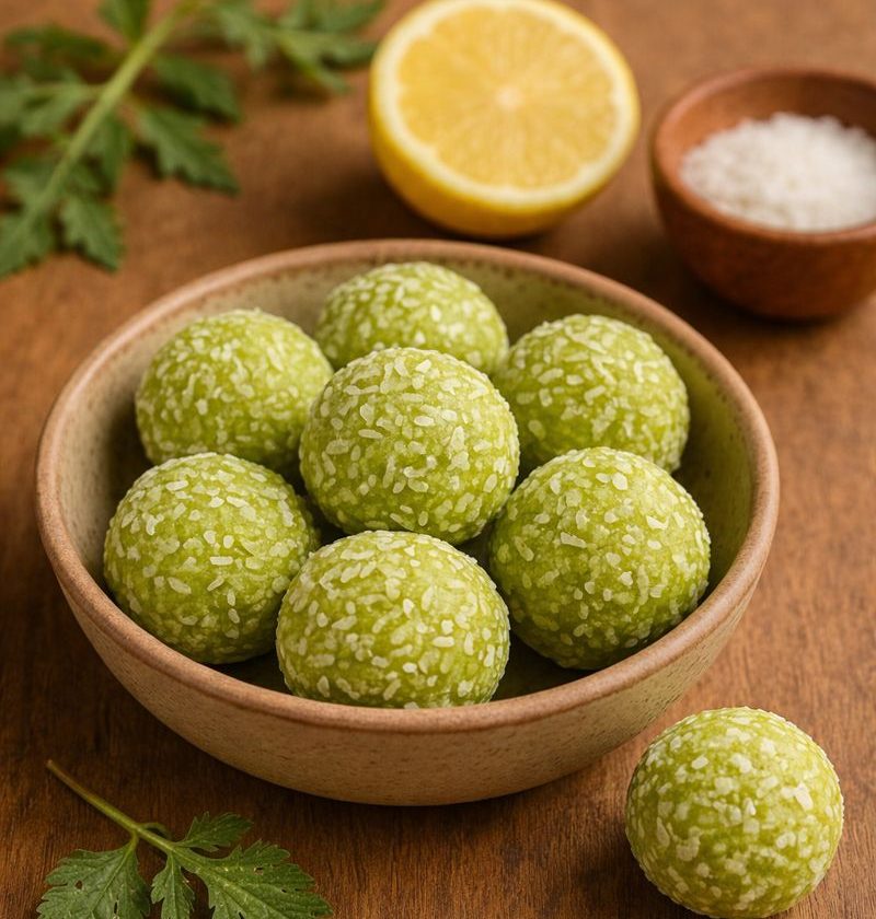 Kleefkruid-citroen energy balls