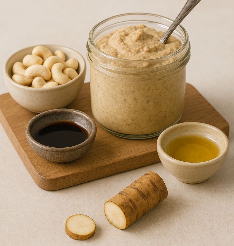 Kliswortel-cashewpesto