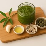 Postelein-amandelspread