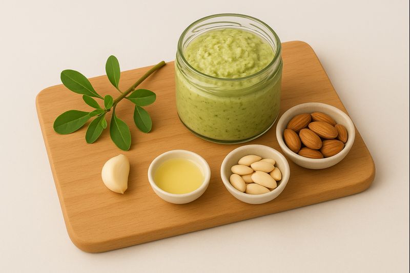 Postelein-amandelspread