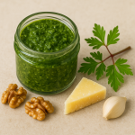 Brandnetel-knoflook flatbread