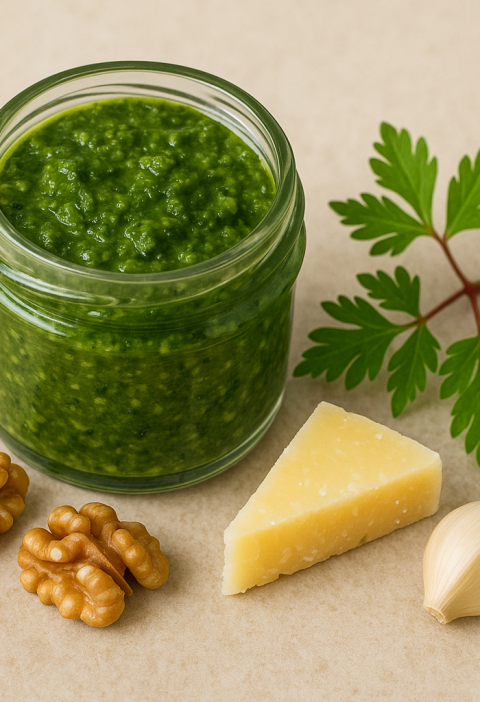 Robertskruid-kruidenpesto