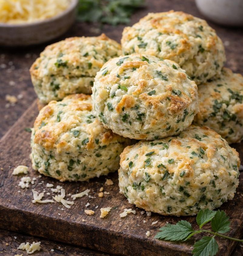 Zevenblad–kaas scones