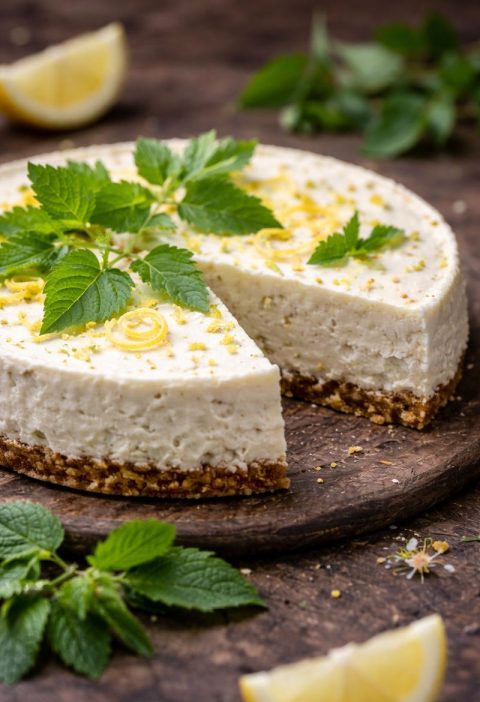 citroenmelisse–cheesecake