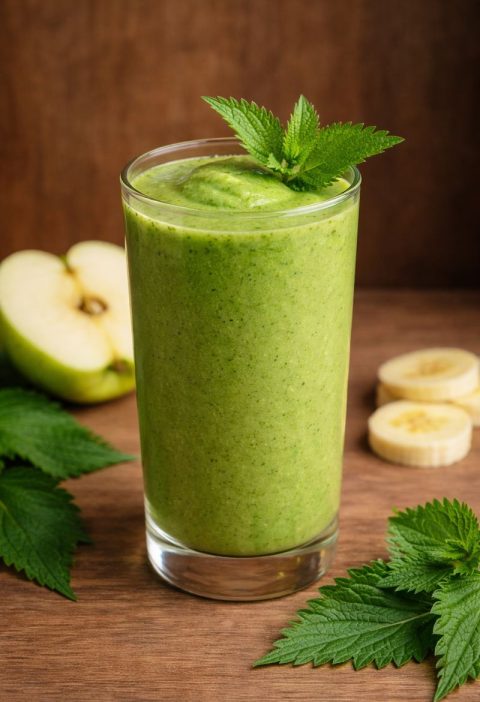 Brandnetel – appel – citroen smoothie