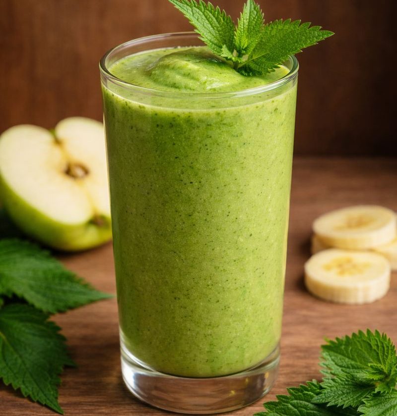 Brandnetel – appel – citroen smoothie