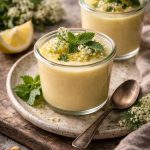 Zuring–limoncello sorbet met vanille-ijs