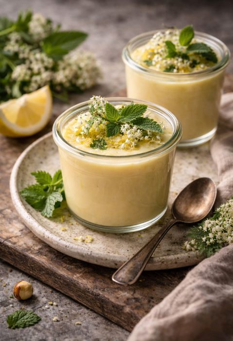 Citroenmelisse–custard