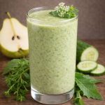 Paardenbloemblad – appel – gember smoothie