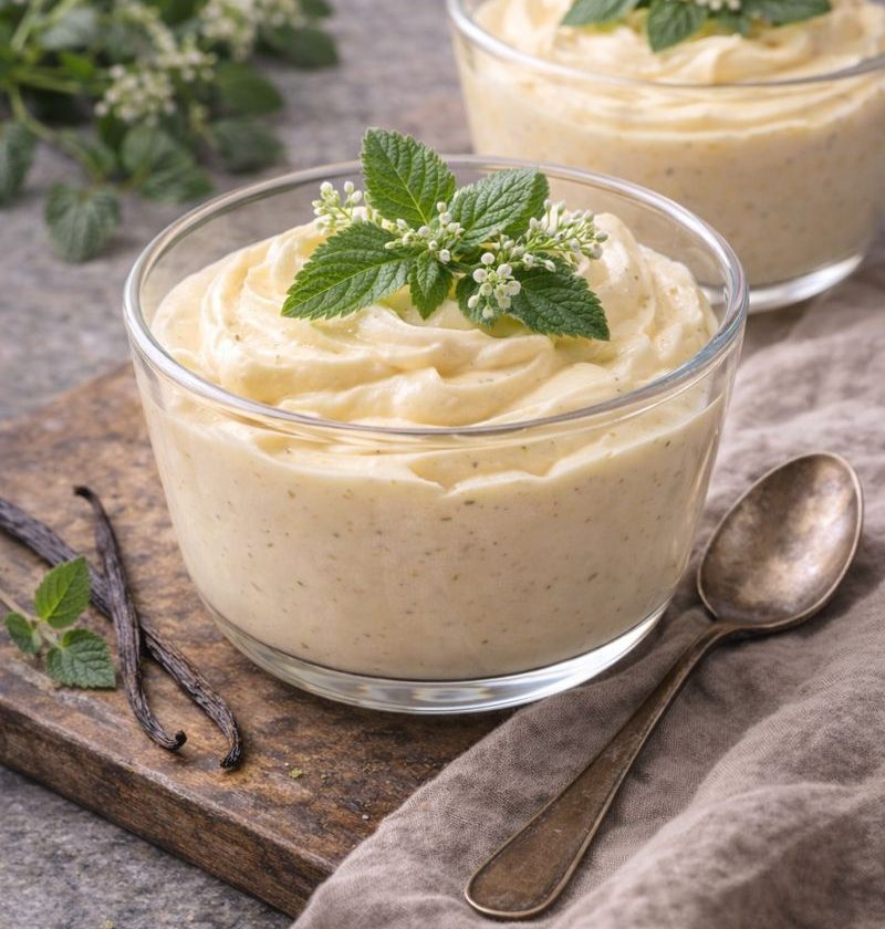 Melganzenvoet–vanillecrème