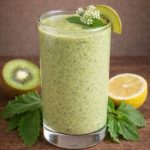 Paardenbloemblad – appel – gember smoothie