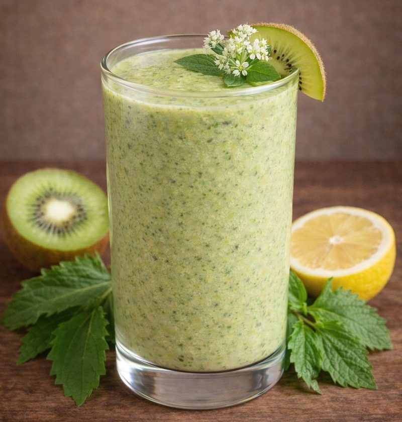 Zevenblad – kiwi – limoen smoothie