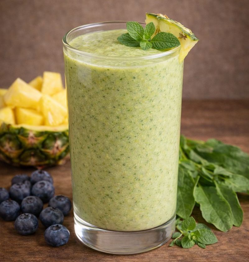 Zuring – ananas – munt smoothie