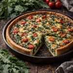 Zevenblad–geitenkaas quiche