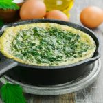 Daslook–kaas omelet