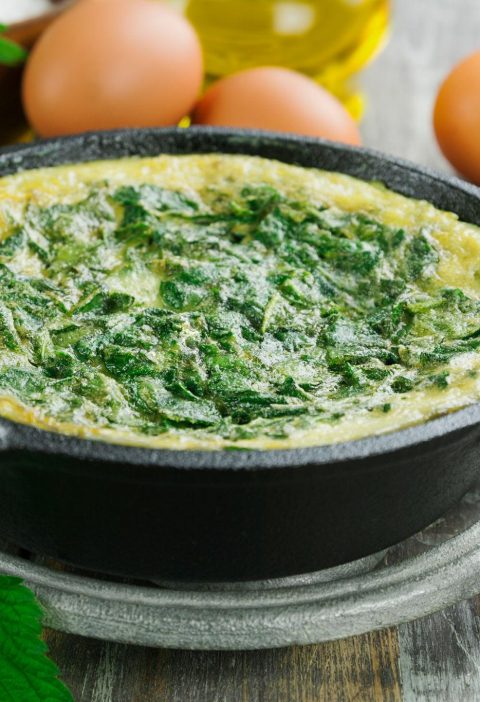 Brandnet-kruiden omelet