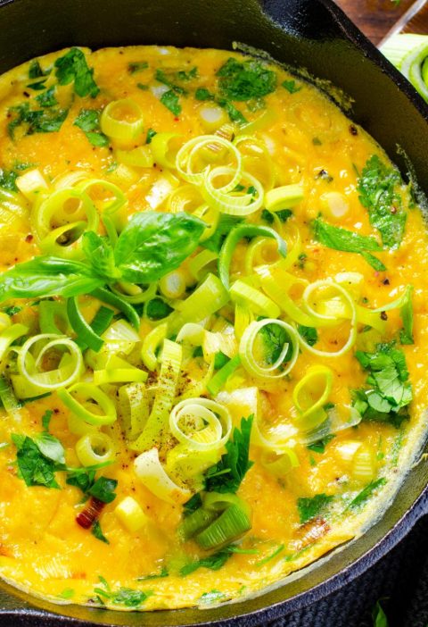 Daslook-kaas omelet