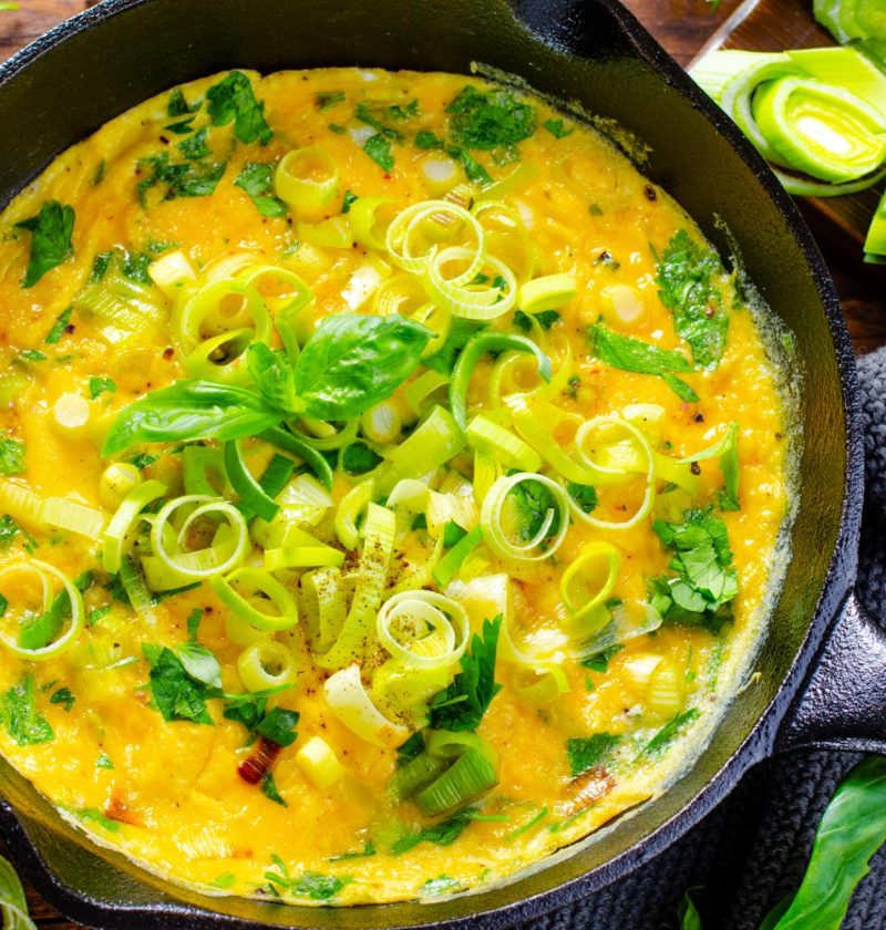 Daslook-kaas omelet