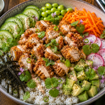 Citroenmelisse Kip Mango Poké Bowl