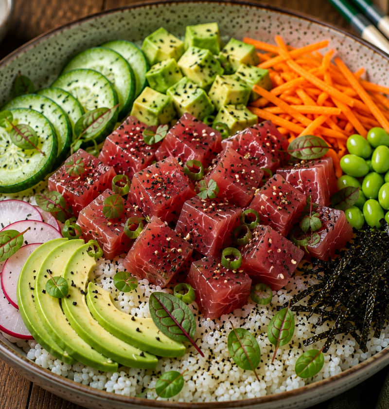 Veldzuring Tonijn Poké Bowl